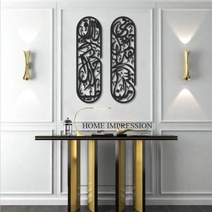 Arte de pared islámico de Metal personalizado, decoración de pared, piezas de decoración del hogar, arte colgante de pared de Metal de alta calidad de lujo de proveedor indio - Product Image 3