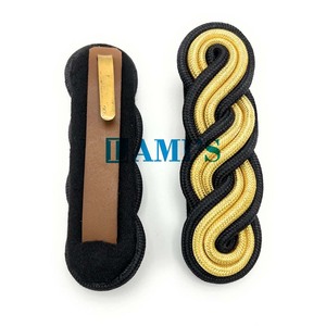 OEM Chile uniforme cordón Charretera y cordones de hombro uniforme táctico hombro nudo Charretera cordón trenzado hecho a mano - Product Image 1