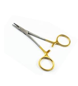 Soporte de aguja manual Halsey de 13 cm de longitud con mordazas de carburo de tungsteno de acero inoxidable de alta calidad - Product Image 4