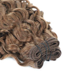 Extensions de cheveux humains Remy Jerry Curly 8 pouces brun cannelle 3B - Product Image 3