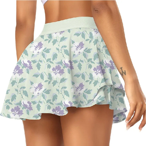 Hot Sale Athletic Slit <b>White</b> Gym Sport Workout Golf <b>Skirts</b> Mini Tennis <b>Skirt</b> with <b>Pleated</b> Design Breathable Pocket for Spring - Product Image 5