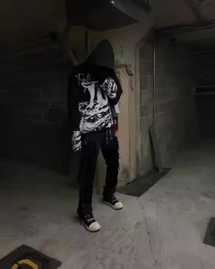 Nouvelle mode unisexe, survêtement de jogging de haute qualité à séchage rapide, avec broderie appliquée, en molleton 100% coton, personnalisé, 2 pièces - Product Image 1