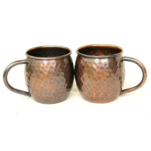 Venta caliente Moscow Mule Barrel Mug Taza de cobre puro de alta calidad por Ifkaa Exports PVT. LTD para regalos de empresa - Product Image 6