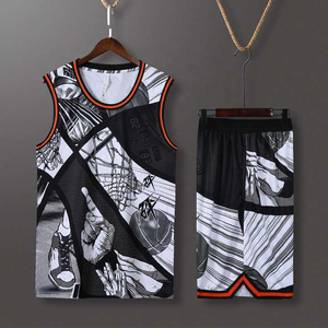 Meilleure qualité Trendy Custom Red and Black New Basketball Uniformes Kits Reversible Youth Basketball Uniformes - Product Image 1