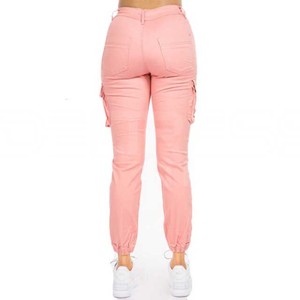 Últimas señoras Joggers cintura media invierno Cargo pantalones secado rápido impermeable Material de lona transpirable cierre de cordón Casual para - Product Image 4