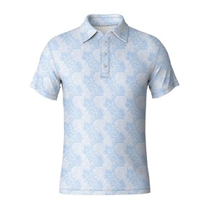 Polo de golf avec logo personnalisé, spandex en polyester respirant, uniforme à manches courtes pour hommes, fabriqué au Vietnam - Product Image 3