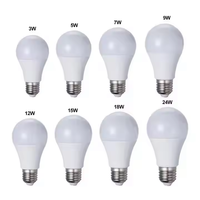 Ampoules LED à couverture en plastique SMD 2700k 6000k 5w Ampoule à économie d'énergie 400 lumens Ampoule LED