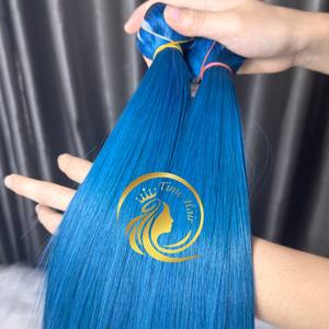 Cheveux humains vierges Remy vietnamiens de haute qualité, prix bas, super machine, double trame, trame droite - Product Image 3