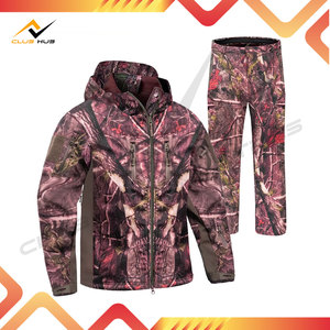 Ensemble veste et pantalon de chasse pour homme, imperméable, respirant, en toile, doublure chaude, imprimé camouflage, vêtements de chasse d'extérieur - Product Image 6