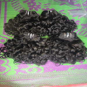Extensions de cheveux indiens bouclés pour bébé, double trame, cheveux bruts non traités, cheveux de temple, extensions de cheveux d'un seul donneur - Product Image 4
