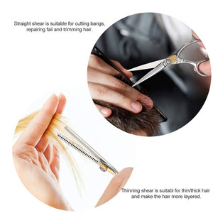 Barber Scissors Stainless Steel Straight Handle Barber Salon Scissors Professional Beauty <b>Hair</b> <b>Cut</b> Barber Scissors - Product Image 5
