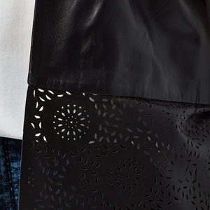 Gilet en cuir pour femme, nouveau modèle d'automne, veste en cuir PU sans manches / Gilets en cuir pour femme, veste en cuir sans manches pour femme - Product Image 6