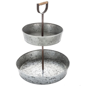 Farmhouse Metal 2 Tier Wedding Decoration Fancy Black Cake Stand 2 Tier Black Cake Stand Party Decor Cumpleaños Wedding Party - Product Image 2