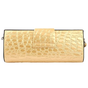 Bolso de mano con estampado de cocodrilo para mujer - Amarillo - Product Image 2