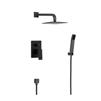 TIDJUNE Bain Douche Robinets Valves et Garniture Salle de Bain Kit de Douche Mural Ensemble Complet de Robinet Système de Douche de Pluie