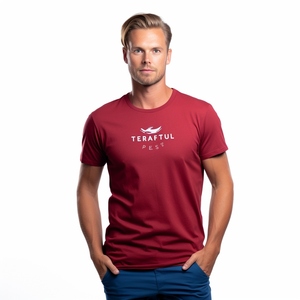 Logo personnalisé sérigraphié à séchage rapide 100% polyester maille cou Marathon 5K événement sportif hommes T-Shirt tissu tricoté Design blanc - Product Image 1