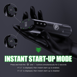 <span class=keywords><strong>Dragonhawk</strong></span> X2 Mitrailleuse de tatouage sans fil, pistolet de tatouage à course de 3.5mm, stylo de tatouage pour débutant, jouer et apprendre à tatouer - Product Image 3