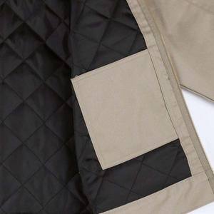 Chaqueta de Trabajo de Lona de Algodón Vaquera de Corte Holgado de Alta Calidad para Hombre, Lavado Personalizado, Estilo Urbano con Cuello Camisero - Product Image 4