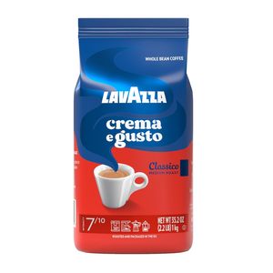 กาแฟลาวาซซ่า เครมา เอ กุสโต้ เมล็ดกาแฟคั่วกลาง ผสมอาราบิก้าและโรบัสต้า บรรจุ 2.2 ปอนด์ (แพ็ค 1 ถุง) - Product Image 4