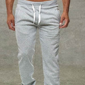 Pantalon de survêtement décontracté léger pour homme, taille élastique, devant plat, coupe mi-haute, coupe-vent, respirant, idéal pour l'été, logo personnalisable - Product Image 5