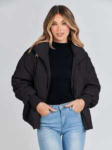 Veste matelassée pour femmes Streetwear personnalisé, chaud et matelassé, décontracté, hiver, fabricant, fournisseur en usine - Product Image 2