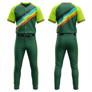 Vente flash 2026 Ensemble uniforme de baseball en maille léger à séchage rapide Nom et numéro du joueur personnalisés Nouveau design - Product Image 3