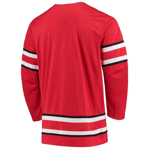 2025 ropa deportiva Jersey con logotipo bordado impresión por sublimación Unisex adulto algodón alta calidad personalizado uniforme de Hockey sobre hielo - Product Image 3
