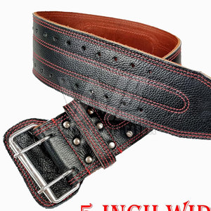 Cinturón de Levantamiento de Pesas de 10 mm, Cinturón de Protección para Fitness y Levantamiento de Pesas 2026, Cuero Genuino de Alta Calidad, Logotipo Personalizado Aplicado - Product Image 3