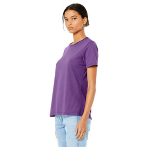 100% Airlume หวีและแหวนปั่นฝ้าย32เดี่ยว4.2ออนซ์รอยัลสีม่วงผู้หญิงผ่อนคลายเสื้อแขนสั้นเสื้อยืด - Product Image 2