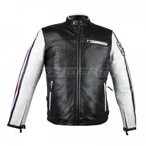 Vestes en cuir pour hommes, style urbain, haute qualité, manches longues, design personnalisé, fournisseur OEM, vente en gros de vestes en cuir - Product Image 1