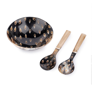 Tazón de Cuerno de Búfalo Natural Mirha de Lujo, Tazón para Ensalada de Cuerno de Búfalo Hecho a Mano, Tazón para Ensalada de Cuerno de Búfalo, Decoración de Cuerno de Búfalo, Gran Venta - Product Image 1