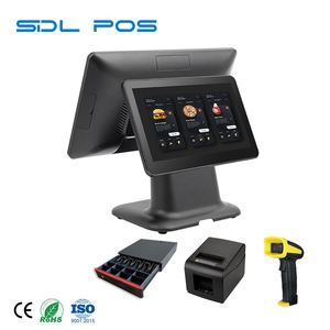 Equipo de Caja Registradora con Pantalla Externa de Ángulo de Visión Ajustable para Bares y Pubs, Funcionamiento Continuo de <span class=keywords><strong>24</strong></span> Horas, Diseño Elegante - Product Image 1