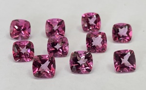 เบาะบุษราคัมสีชมพูธรรมชาติ5มม. ถึง8มม. คุณภาพสูงสุด-เบาะบุษราคัมสีชมพูเหลี่ยมเพชรพลอย - Product Image 5