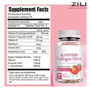 Bonbons gélifiés multi-collagène hydrolysé pour la beauté, <span class=keywords><strong>bienfaits</strong></span> pour la peau et les cheveux, vitamine C, acide hyaluronique, collagène de bovins nourris à l'herbe - Product Image 3