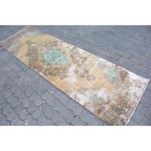 Tapis de 2,5 x 8,8 pieds, tapis de couloir vintage, tapis patchwork marron - Product Image 2