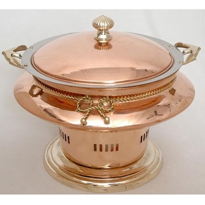 Chafing Dish Made of Durable Stainless Steel With an Antique Copper Finish Chafes & Buffet <b>Warmers</b> Sets for Catering - Product Image 5