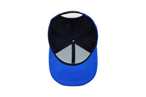 Vente en gros Logo brodé 3D personnalisé Camionneur Baseball Découpé au laser Trous 100% Polyester Réglable à la mode Sports de plein air - Product Image 6