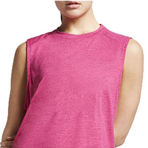 <b>Women's</b> Summer Casual Yoga Tank <b>Top</b> Breathable Canvas Fitness Sport Shirt Loose Sleeveless <b>Vest</b> Wholesale Sublimated Fashion - Product Image 5