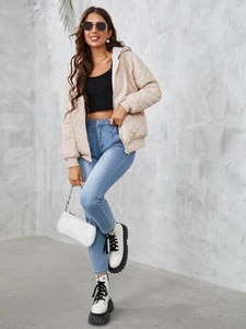Meilleure vente Veste bouffante tissée pour femmes hiver chaud respirant Street Wear nouveauté mode - Product Image 4
