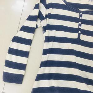 Women's Casual Oversize Full Sleeve Knitted <b>T</b>-<b>Shirt</b> Yearn Cotton Viscose <b>Sequined</b> Diamonds 6 Button Placket Dyed for Teenagers - Product Image 2