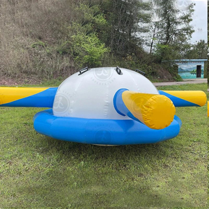 Spinner à eau gonflable commerciale personnalisée en stock bateau disco tour à tube remorquable robuste pour parcs aquatiques - Product Image 4