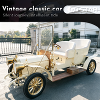 Voiture électrique classique vintage Go Star 4 places, style rétro, certifiée CE, autonomie de 200 km, vitesse maximale de 30 km/h, haute qualité, vente, pneus de 13 pouces
