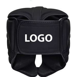 Casques de boxe professionnels unisexes en cuir de haute qualité, logo personnalisé, vente en gros de protège-tête d'arts martiaux pour équipement d'entraînement - Product Image 2