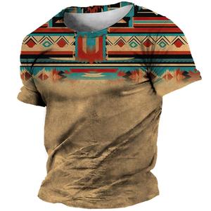 Vêtements africains pour hommes Dashiki T Shirt Traditional Wear Clothing Short Sleeve Casual Retro Streetwear Vintage Ethnic Style 2025 - Product Image 6