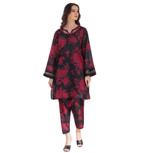 Hot Selling Wholesale OEM Custom Logo Casual <b>Dresses</b> From Pakistan Shalwar Kamiz <b>Suits</b> <b>for</b> <b>Ladies</b> with Embroidered Shawls Women - Product Image 3