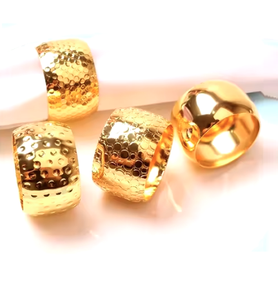 Anillos de tendencia superior para servilletas con decoración de mesa de Metal, anillos redondos, superventas, decoración de servilletas de tejido decorativo de alta calidad - Product Image 1