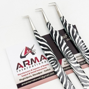 Pinzas de extensión de pestañas con aislamiento de 90 grados, recubiertas de papel, pinzas de extensión de pestañas probadas a mano sostenibles con logotipo personalizado - Product Image 4