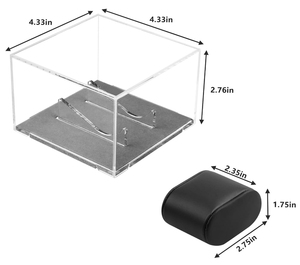 กล่องอะคริลิคสำหรับผู้หญิงที่เก็บของหินอ่อนสีชมพูน่ารักแม่บ้านสวย - Product Image 2