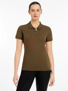 Haute qualité femmes équitation haut en gros gestion de l'humidité léger confort stretch mélange texture douce pratique équestre - Product Image 4