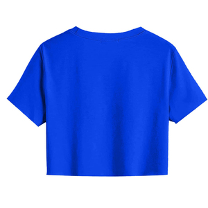 ที่ถูกที่สุดคุณภาพสูง Crop TOP GYM ฟิตเนสออกกําลังกายเสื้อยืด Crop Tops แขนสั้นลูกเรือคอสุภาพสตรี Breathable Crop TOP T เสื้อ - Product Image 2